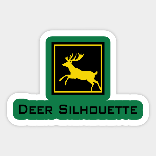 Deer Silhouette Sticker by These Are Shirts